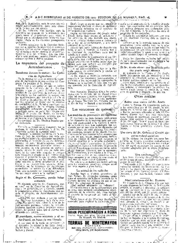 ABC MADRID 16-08-1933 página 16