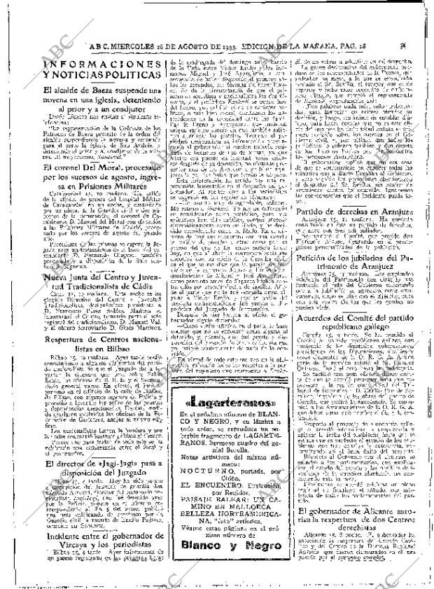 ABC MADRID 16-08-1933 página 18
