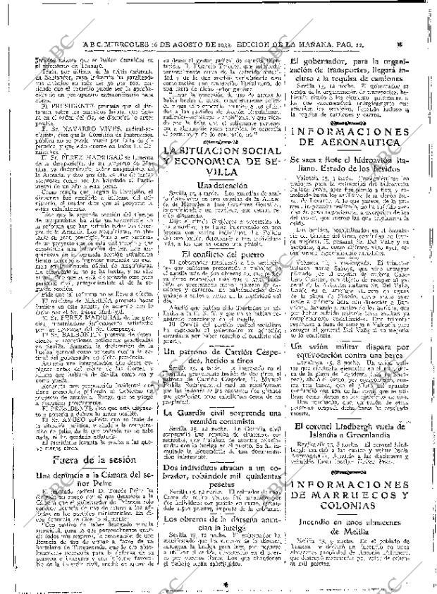 ABC MADRID 16-08-1933 página 22