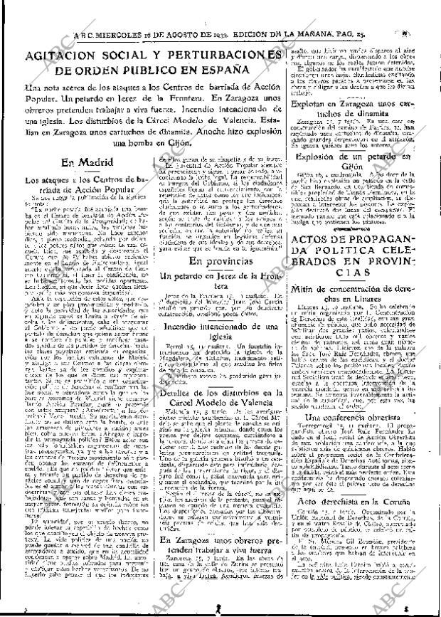 ABC MADRID 16-08-1933 página 25