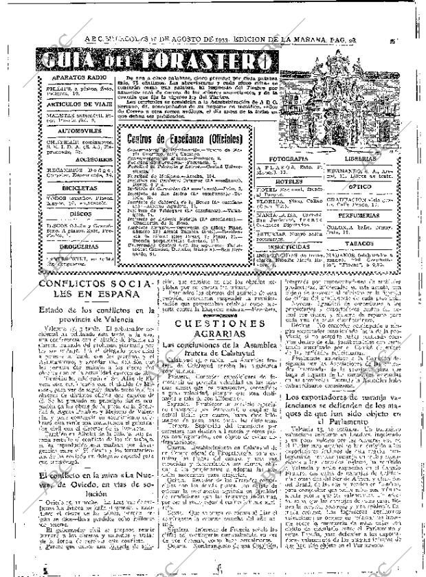 ABC MADRID 16-08-1933 página 28