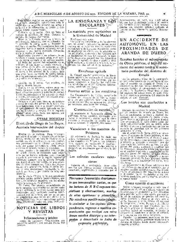 ABC MADRID 16-08-1933 página 32