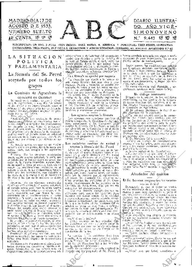 ABC MADRID 17-08-1933 página 15