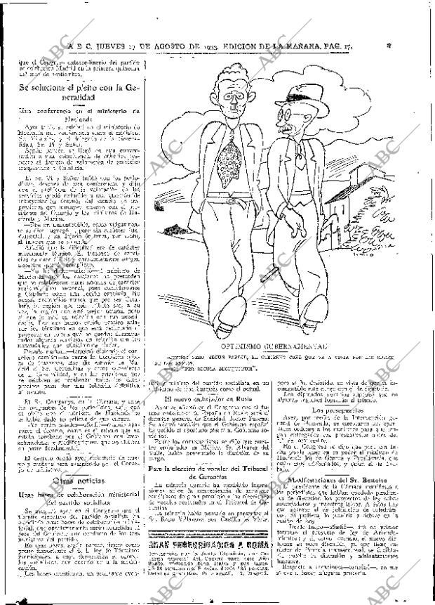 ABC MADRID 17-08-1933 página 17