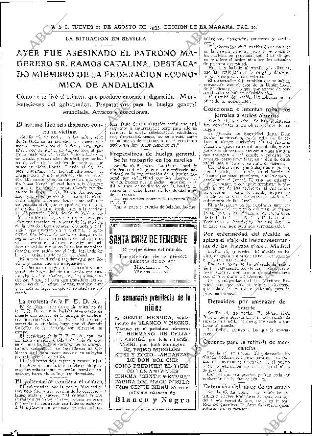ABC MADRID 17-08-1933 página 19