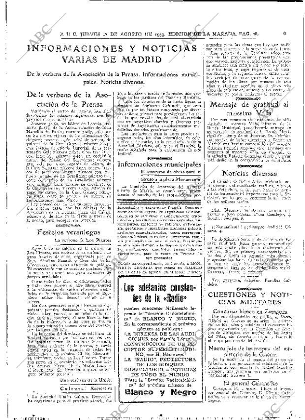 ABC MADRID 17-08-1933 página 28