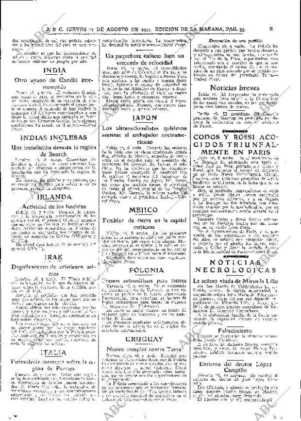 ABC MADRID 17-08-1933 página 33