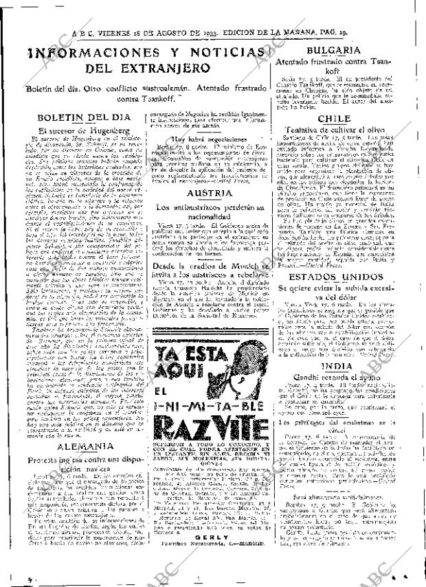 ABC MADRID 18-08-1933 página 29