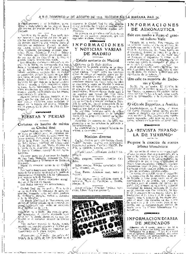 ABC MADRID 20-08-1933 página 34