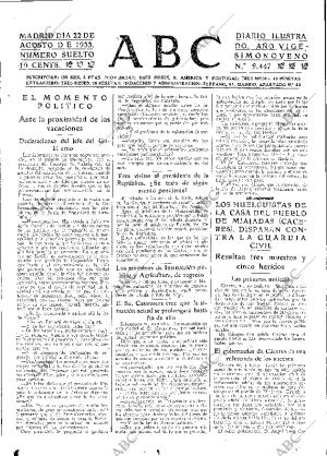 ABC MADRID 22-08-1933 página 15