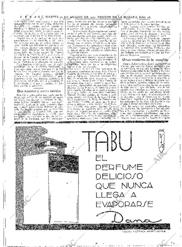 ABC MADRID 22-08-1933 página 16