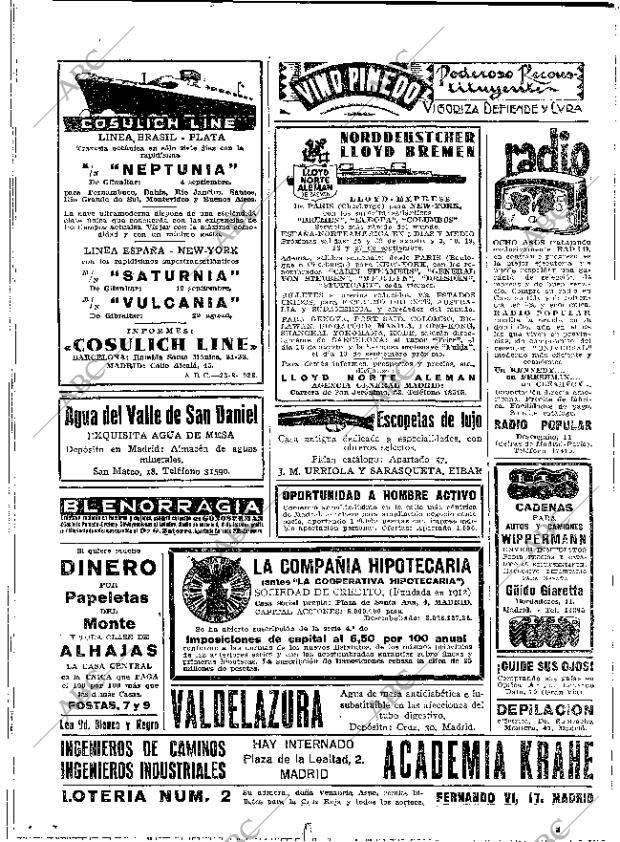 ABC MADRID 22-08-1933 página 2