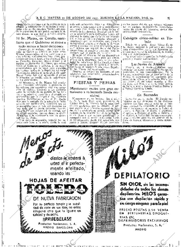 ABC MADRID 22-08-1933 página 24