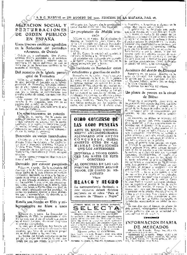 ABC MADRID 22-08-1933 página 28