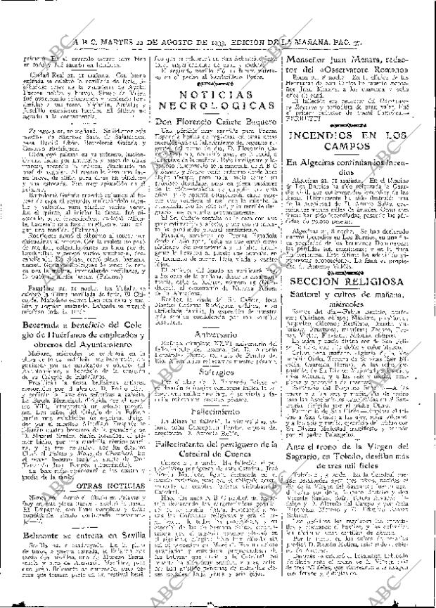 ABC MADRID 22-08-1933 página 37