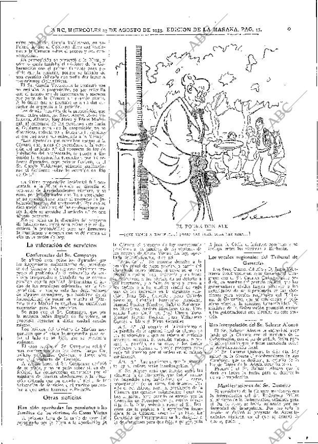ABC MADRID 23-08-1933 página 17