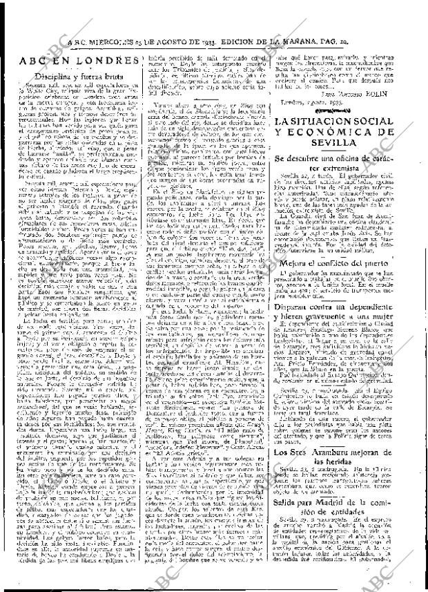 ABC MADRID 23-08-1933 página 19