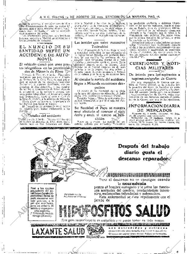 ABC MADRID 24-08-1933 página 18