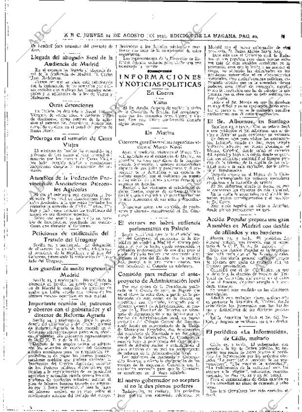 ABC MADRID 24-08-1933 página 20