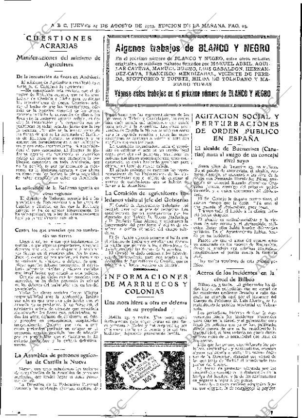 ABC MADRID 24-08-1933 página 25