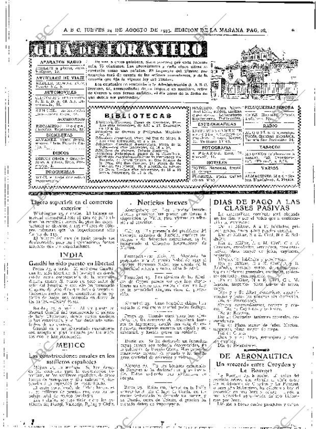 ABC MADRID 24-08-1933 página 28