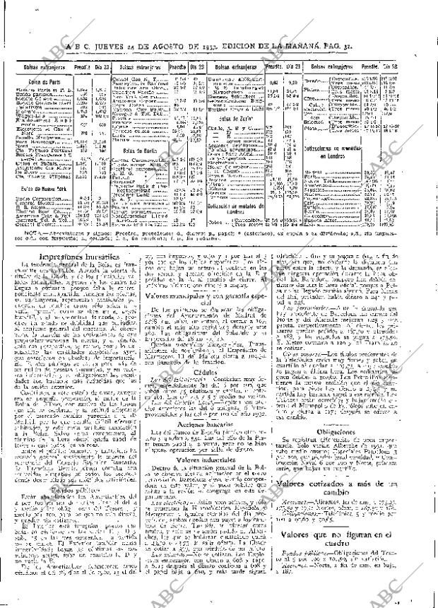 ABC MADRID 24-08-1933 página 31