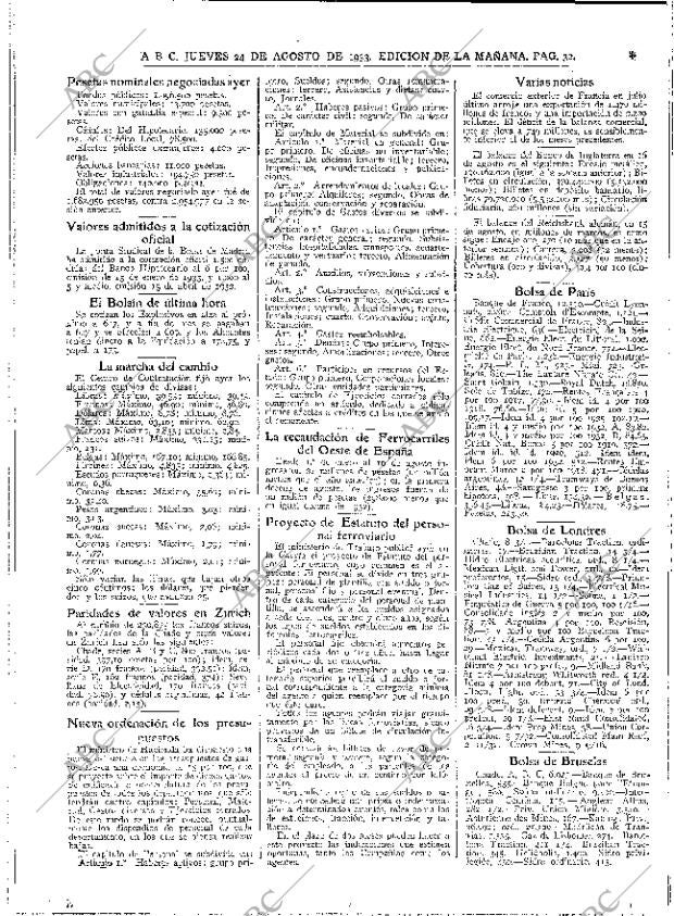 ABC MADRID 24-08-1933 página 32
