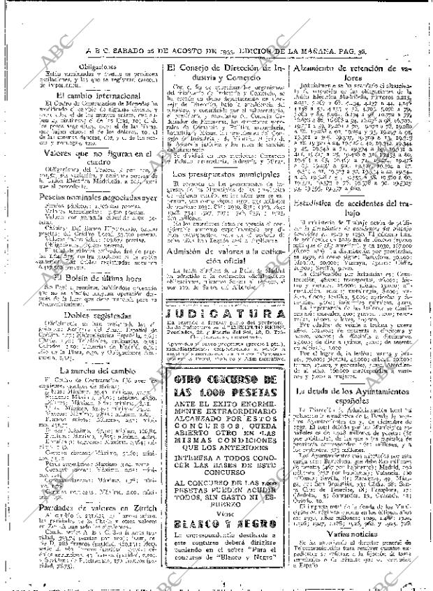 ABC MADRID 26-08-1933 página 36