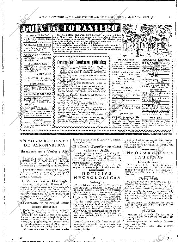 ABC MADRID 27-08-1933 página 36