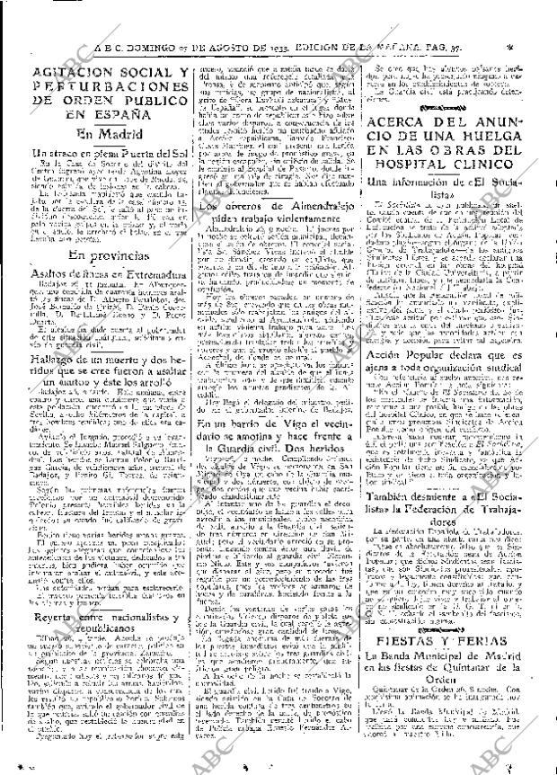 ABC MADRID 27-08-1933 página 37