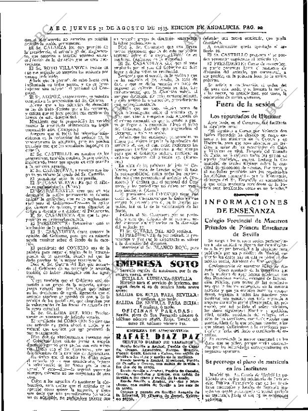 ABC SEVILLA 31-08-1933 página 20