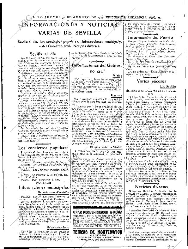 ABC SEVILLA 31-08-1933 página 23