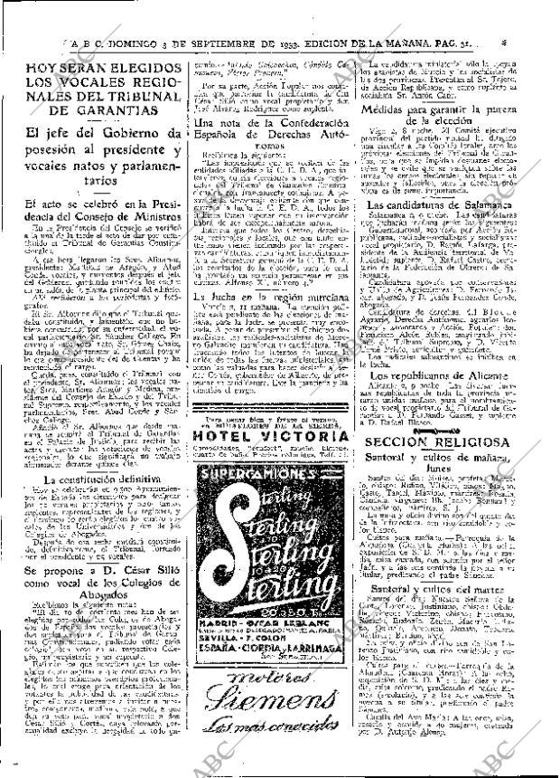 ABC MADRID 03-09-1933 página 27