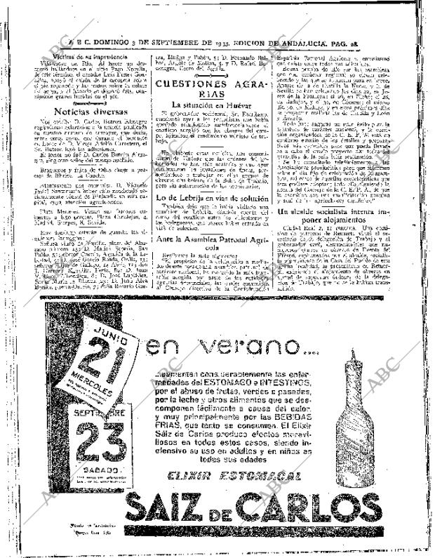 ABC SEVILLA 03-09-1933 página 28