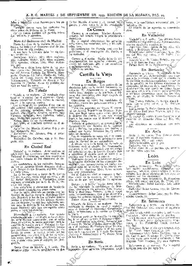 ABC MADRID 05-09-1933 página 19