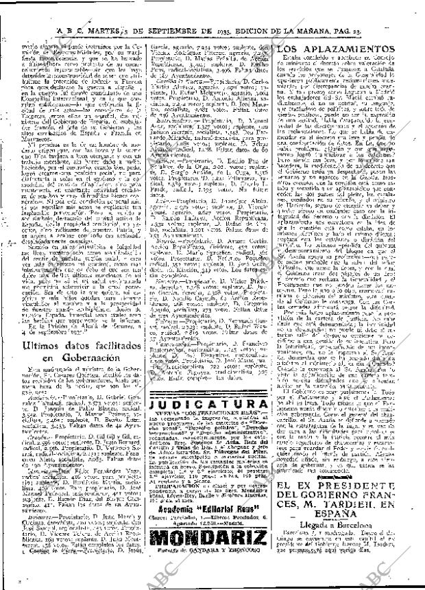 ABC MADRID 05-09-1933 página 23