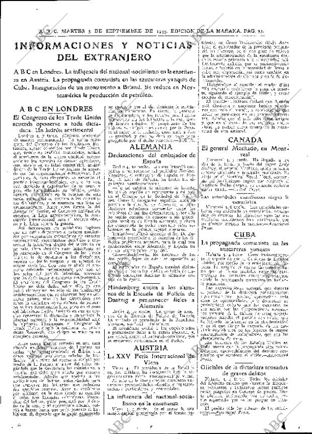 ABC MADRID 05-09-1933 página 33