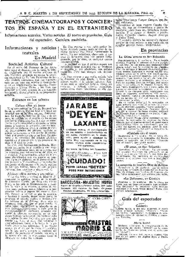 ABC MADRID 05-09-1933 página 43