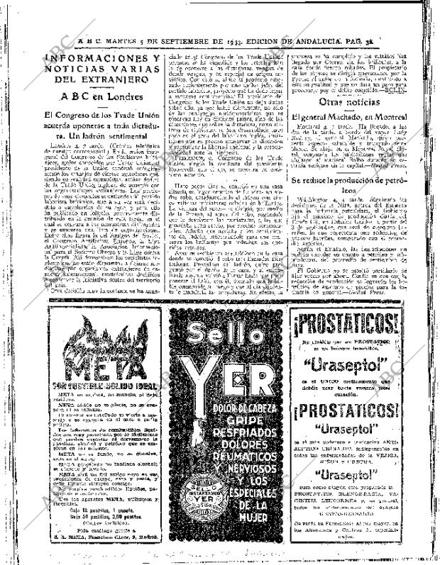 ABC SEVILLA 05-09-1933 página 32