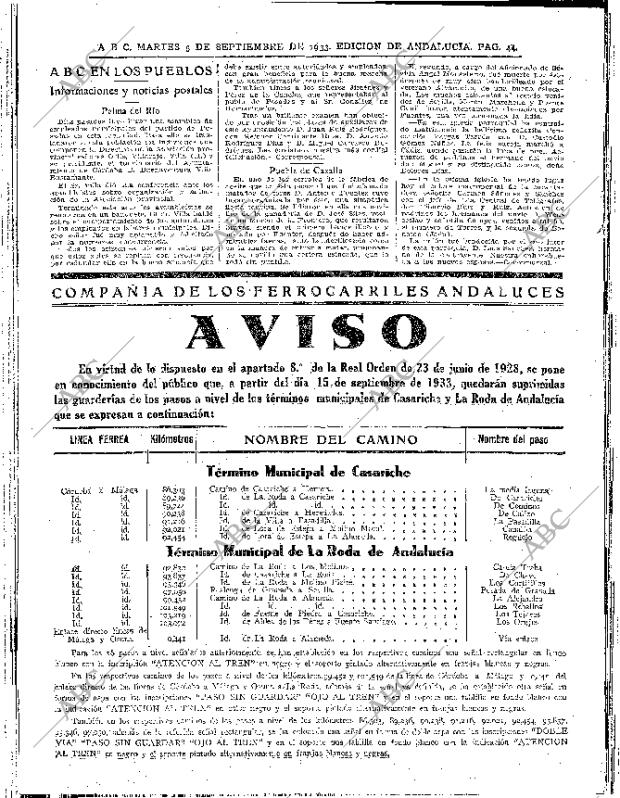 ABC SEVILLA 05-09-1933 página 44