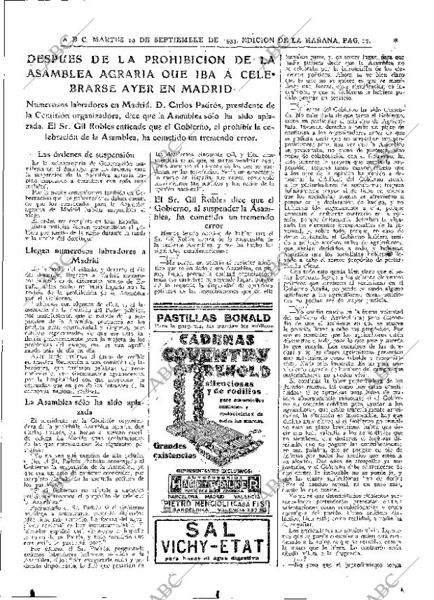 ABC MADRID 19-09-1933 página 17