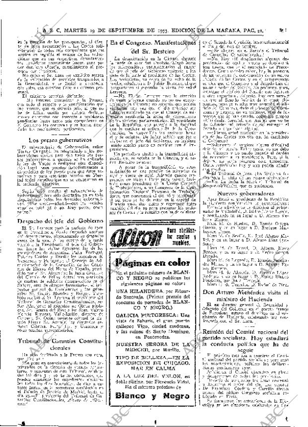 ABC MADRID 19-09-1933 página 21