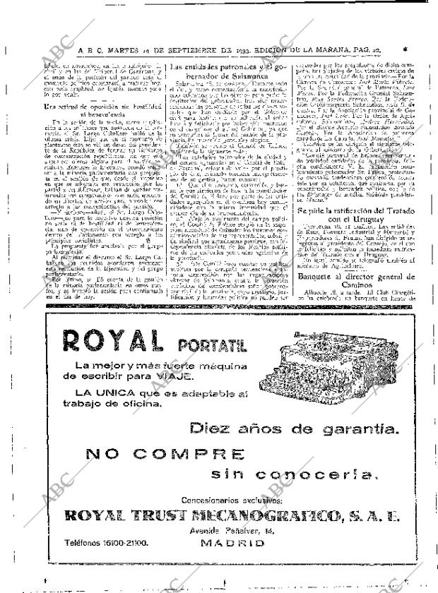 ABC MADRID 19-09-1933 página 22