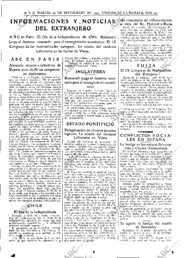 ABC MADRID 19-09-1933 página 33
