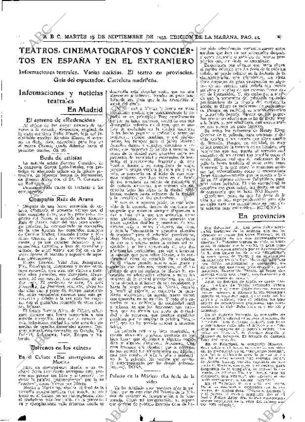 ABC MADRID 19-09-1933 página 45