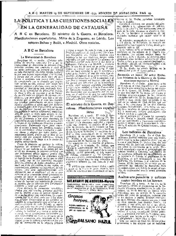 ABC SEVILLA 19-09-1933 página 23