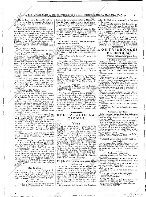 ABC MADRID 20-09-1933 página 22