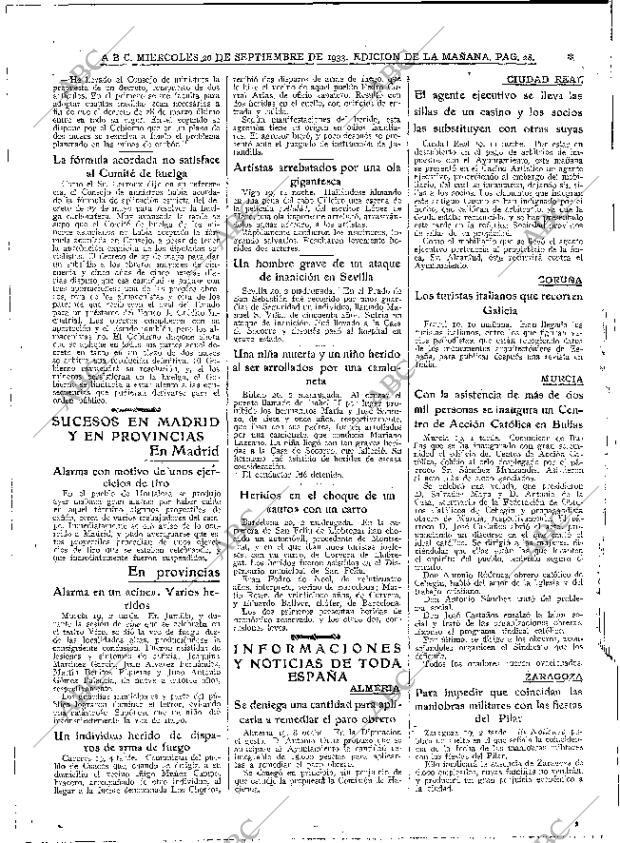 ABC MADRID 20-09-1933 página 28