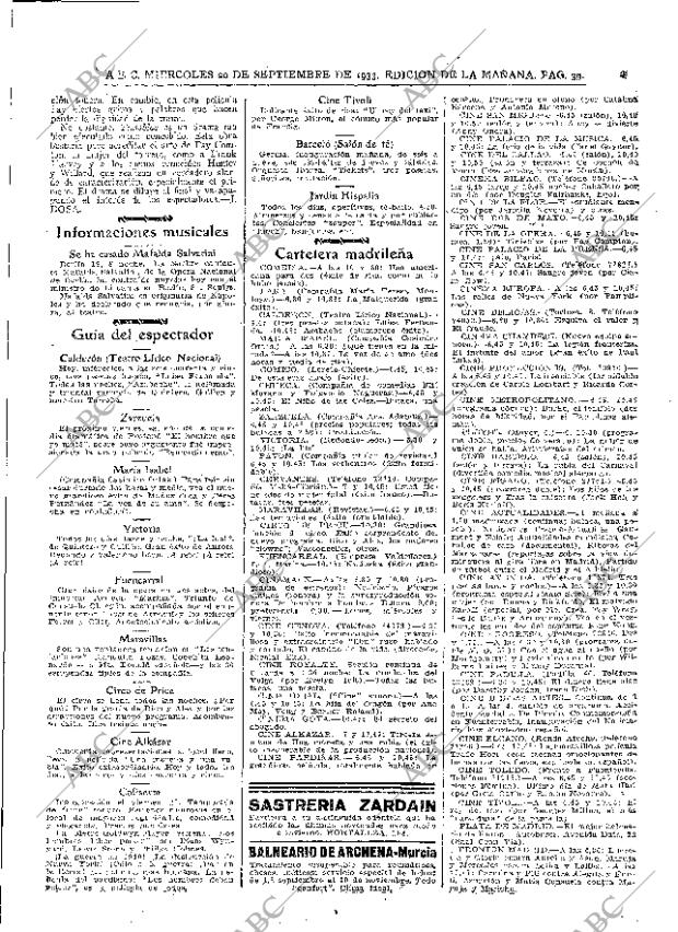 ABC MADRID 20-09-1933 página 39