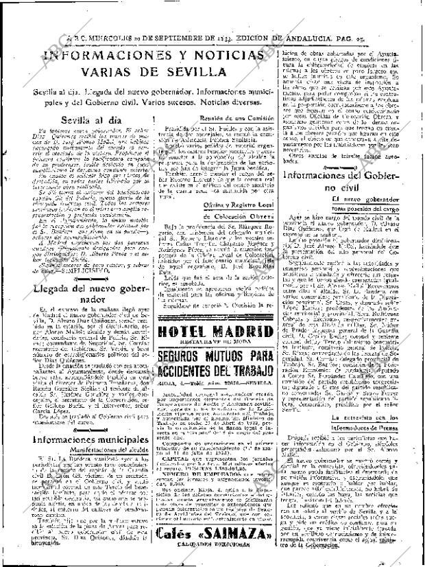 ABC SEVILLA 20-09-1933 página 19